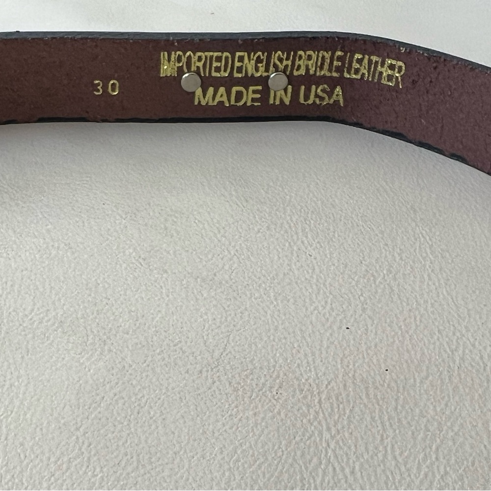 Horse-themed Brown Leather Belt - Size 30 - Picture 7 of 11